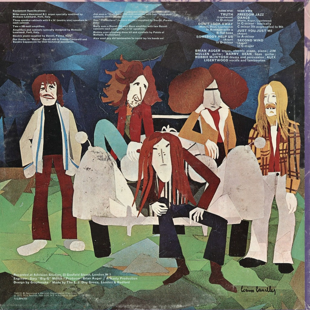Brian Auger - Second Wind (LSP-4703) 1972 US RCA｜中古LP