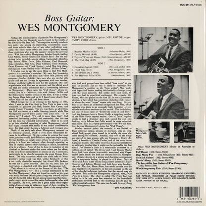 Wes Montgomery - Boss Guitar (OJC-261) 1986 US Riverside / Original Jazz Classics｜中古LP