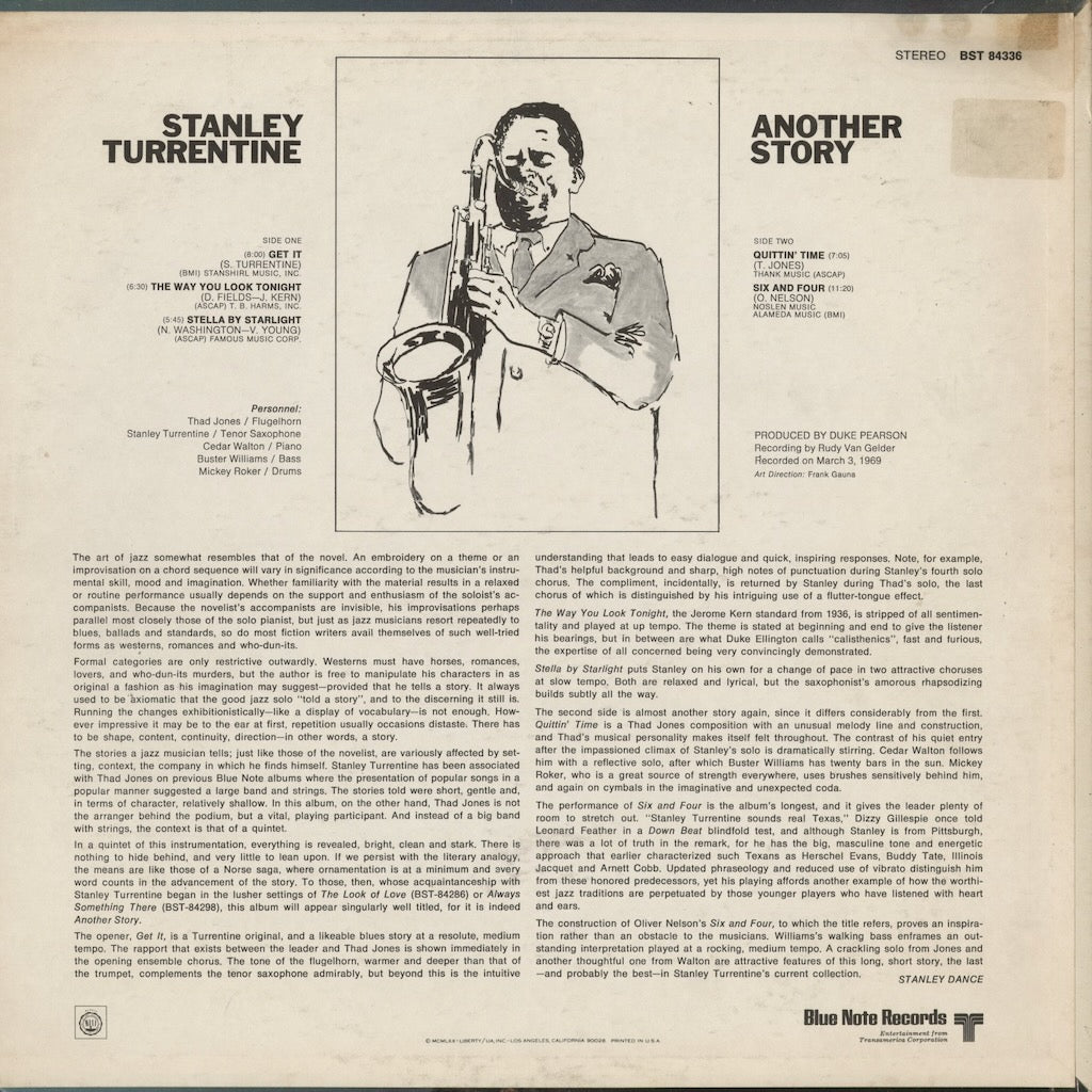 Stanley Turrentine – Another Story (BST 84336) 1970 US Blue Note｜中古LP