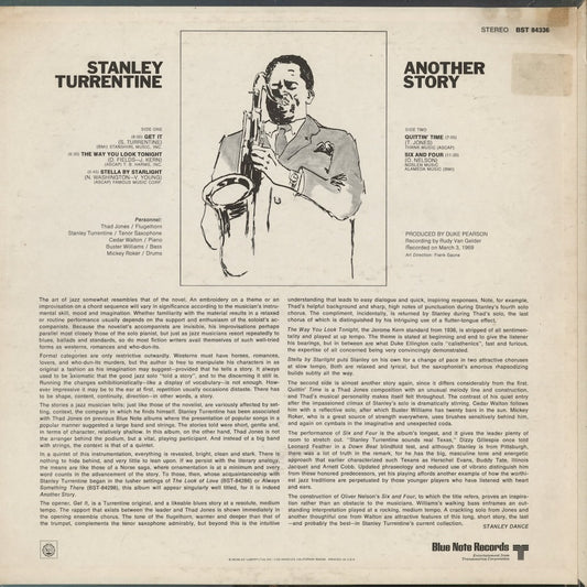Stanley Turrentine – Another Story (BST 84336) 1970 US Blue Note｜中古LP
