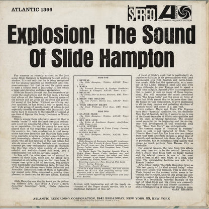 Slide Hampton - Explosion! The Sound Of Slide Hampton (SD. 1396) 1962 CAN Atlantic｜中古LP