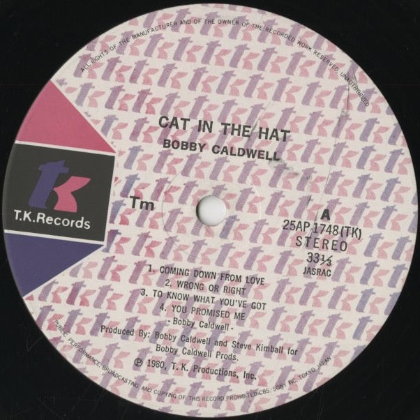 Bobby Caldwell / ボビー・コールドウェル / Cat In The Hat (25AP 1748)