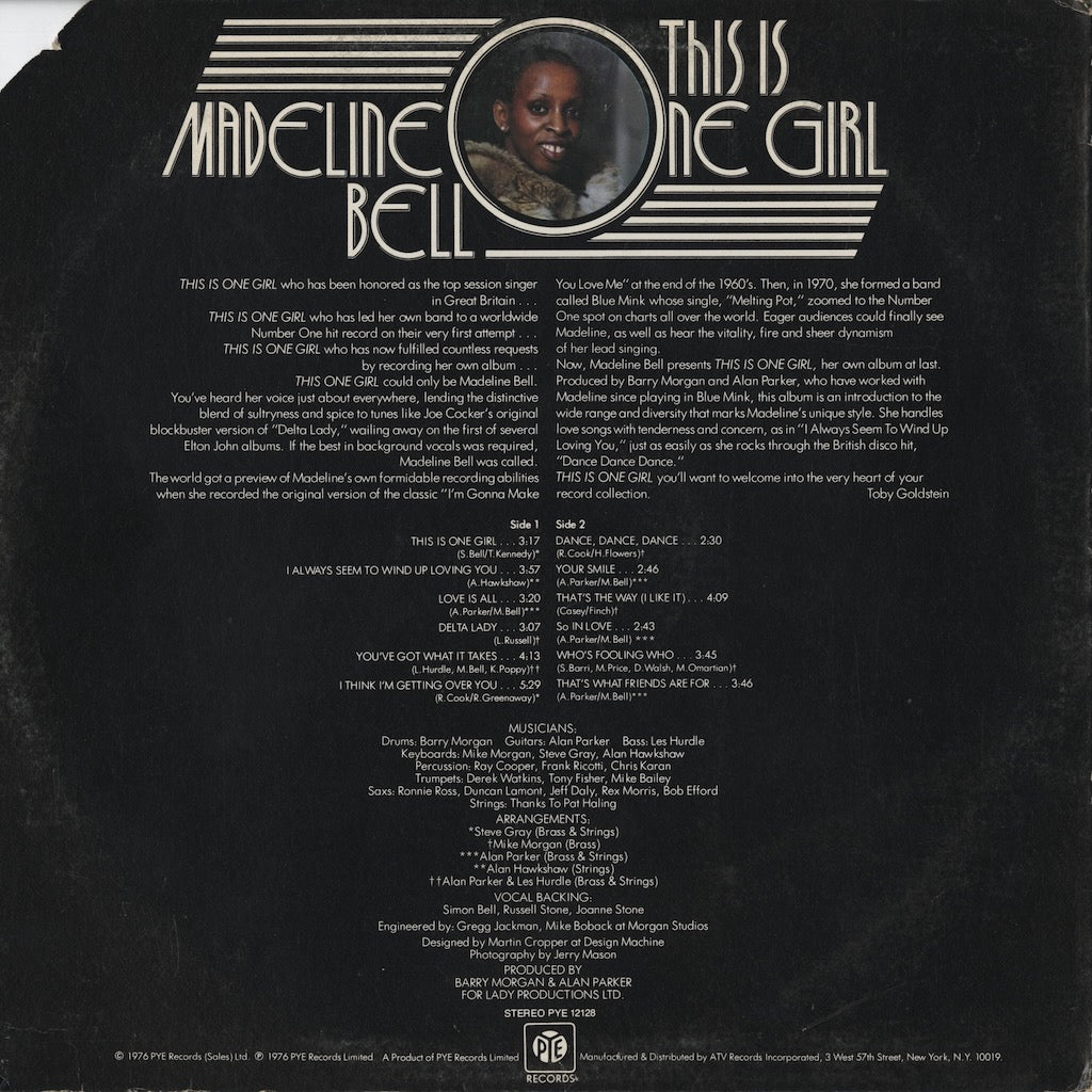 Madeline Bell / マデリン・ベル / This Is One Girl (PYE 12128)