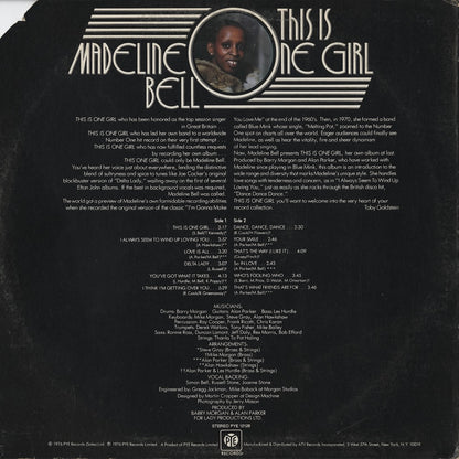 Madeline Bell / マデリン・ベル / This Is One Girl (PYE 12128)