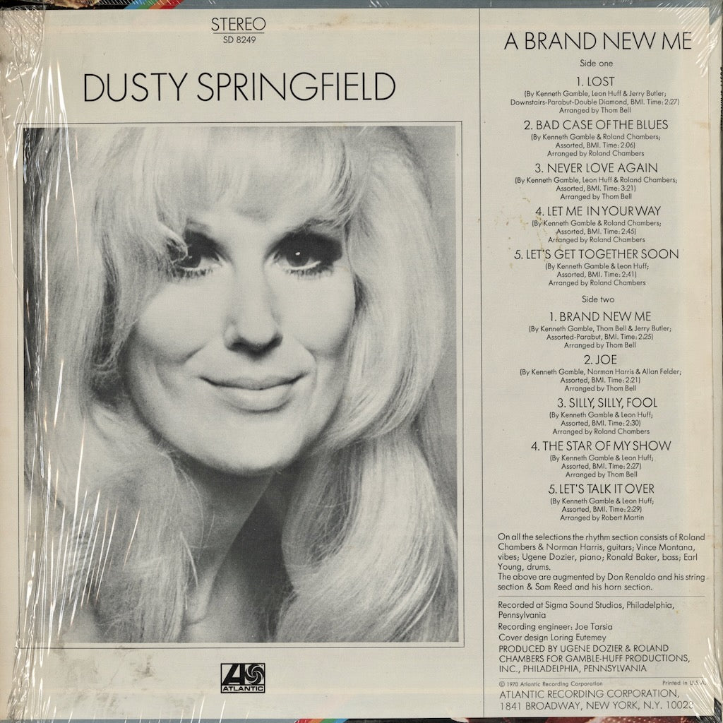 Dusty Springfield / ダスティ・スプリングフィールド / A Brand New Me (SD-8249)