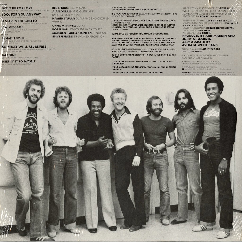 Average White Band & Ben E. King - Benny And Us (SD 19105) LP 1977 US Atlantic｜中古LP