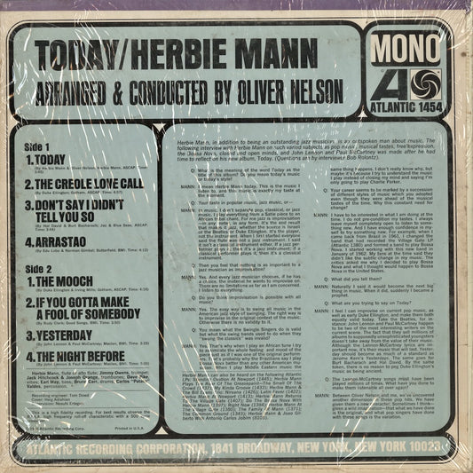Herbie Mann / ハービー・マン / Today! (1454)