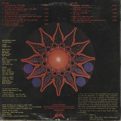 Betty Wright / ベティ・ライト / I Love The Way You Love (SD 33-388)