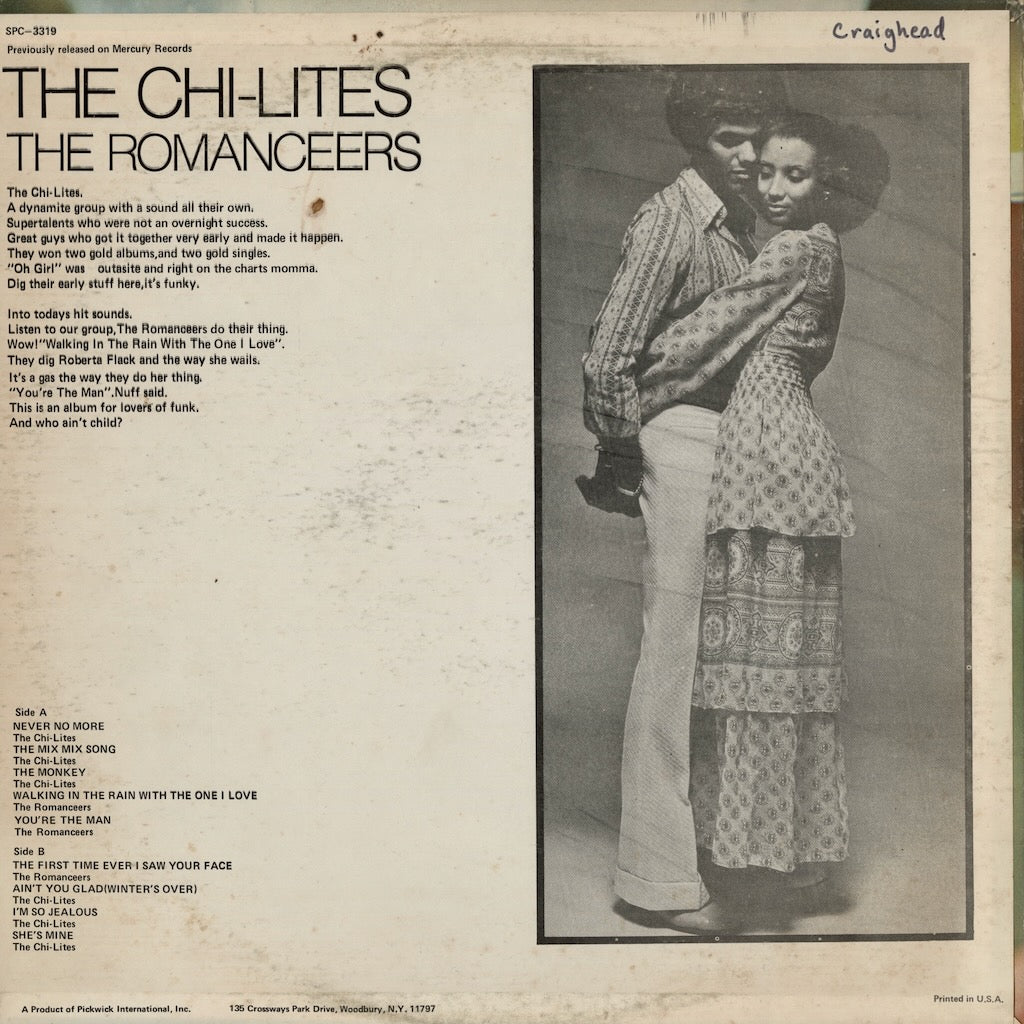 The Chi-Lites / The Romanceers / シャイ・ライツ - ロマンサーズ