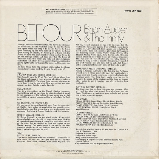 Brian Auger / ブライアン・オーガー＆トリニティ / Befour (LSP4372)