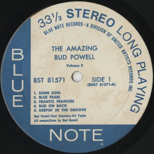 Bud Powell / バド・パウエル / The Amazing Bud Powell, Vol. 3 - Bud! (BST 81571)