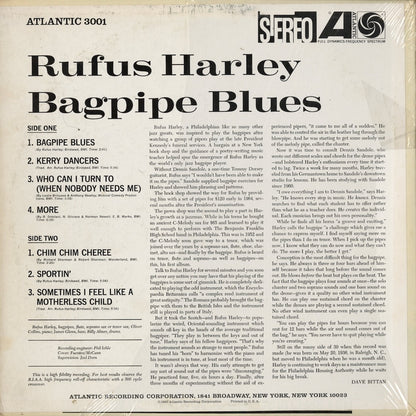 Rufus Harley - Bagpipe Blues (SD 3001) LP 1965 US Atlantic｜中古LP
