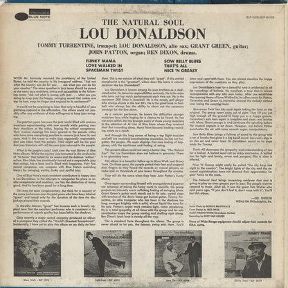 Lou Donaldson / ルー・ドナルドソン / The Natural Soul (BST 84108) 1973 US Blue Note UA Blue Lbl.