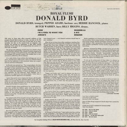 Donald Byrd / ドナルド・バード / Royal Flush (BST-84101)