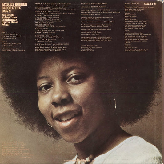 Patrice Rushen - Before The Dawn (SMJ-6121) 1976 JPN Prestige｜中古LP