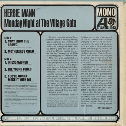 Herbie Mann / ハービー・マン / Monday Night at the Village Gate (1462) MONO