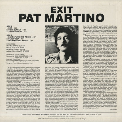 Pat Martino / パット・マルティーノ / Exit (K18P-9191)