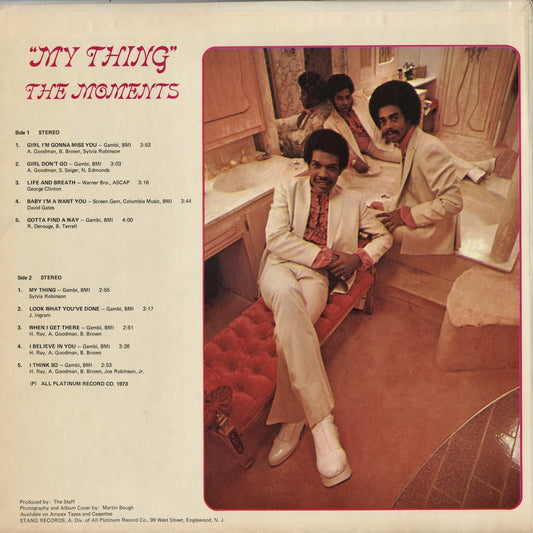 The Moments - My Thing (ST-1022) 1972 US Stang｜中古LP