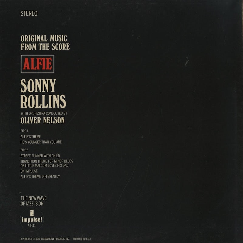 Sonny Rollins / ソニー・ロリンズ / Alfie (AS-9111)