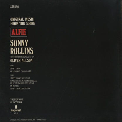 Sonny Rollins / ソニー・ロリンズ / Alfie (AS-9111)