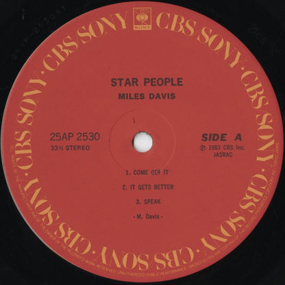 Miles Davis / マイルス・デイヴィス / Star People (25AP 2530)