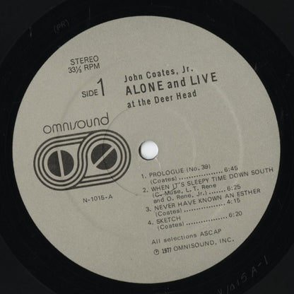 John Coates, Jr. / ジョン・コーツ・ジュニア / Alone And Live At the Deer Head (N 1015)
