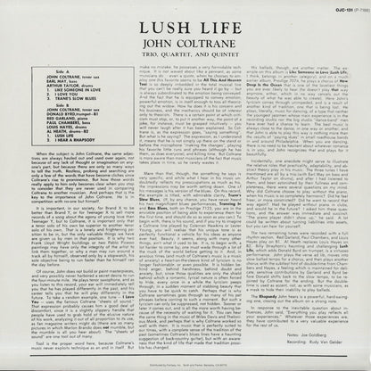 John Coltrane / ジョン・コルトレーン / Lush Life (OJC-131)