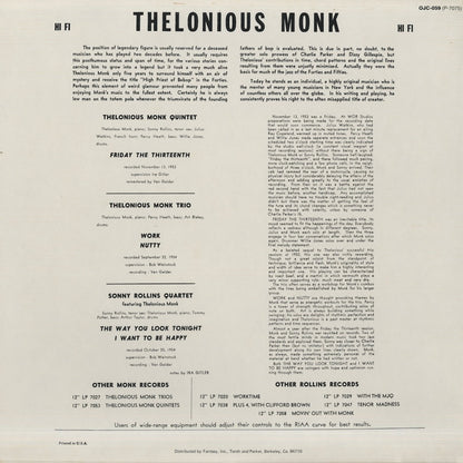 Thelonious Monk - Sonny Rollins / Thelonious Monk And Sonny Rollins (OJC-059)