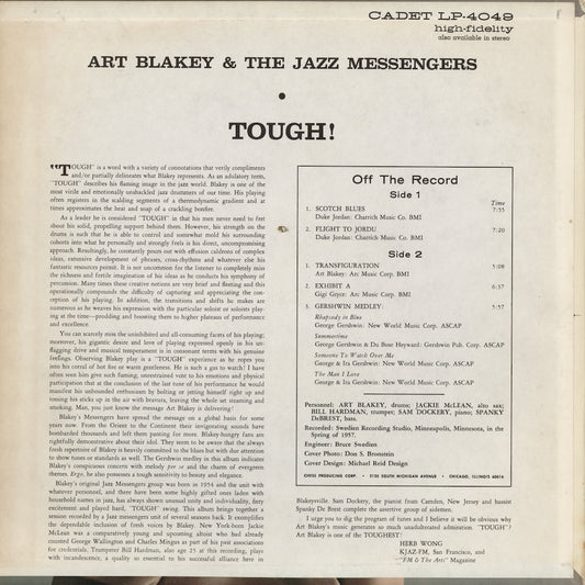 Art Blakey - Tough! (LPS-4049) LP 1966 US Cadet｜中古LP