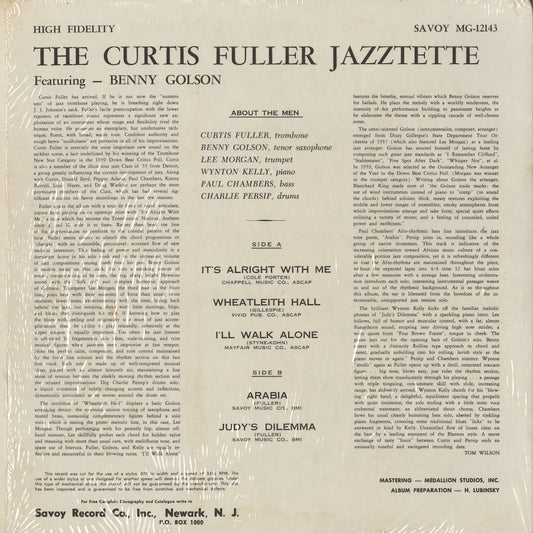 Curtis Fuller / カーティス・フラー / The Curtis Fuller Jazztet (MG-12143)