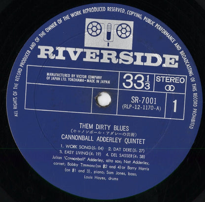 Cannonball Adderley - Them Dirty Blues (SR-7001) 1963 JPN Riverside｜中古LP