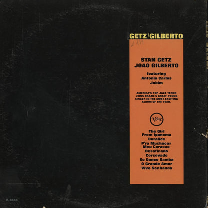 Stan Getz / Joao Gilberto / スタン・ゲッツ - ジョアン・ジルベルト / Getz/Gilberto (V-8545) US MONO