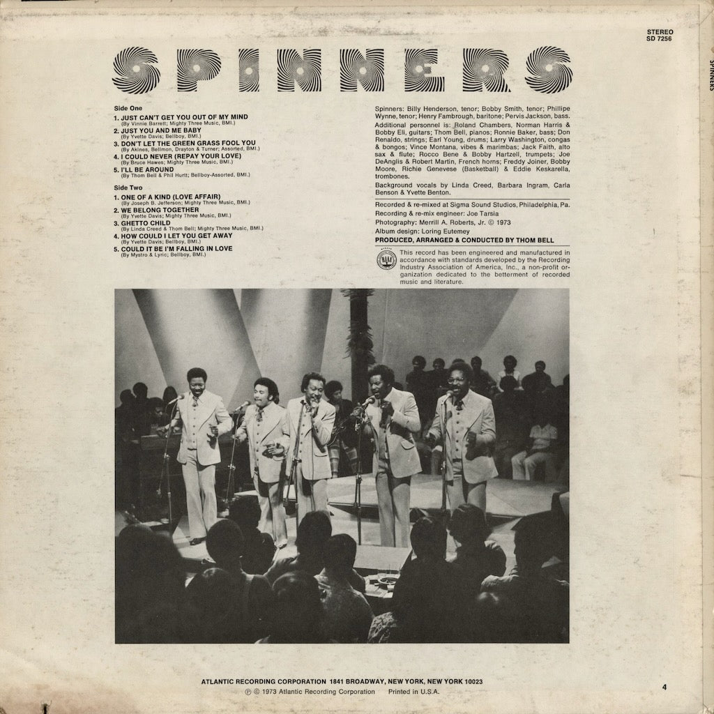 Spinners - Spinners (SD7256) LP 1973 US Atlantic｜中古LP