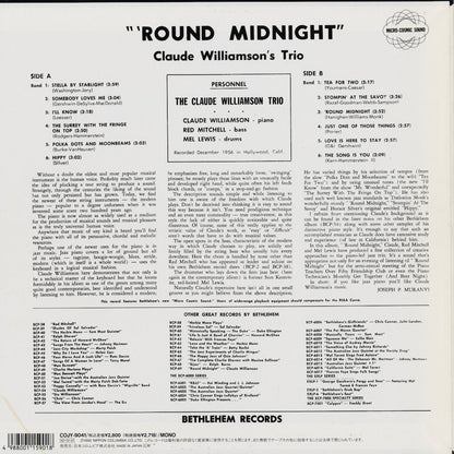 Claude Williamson - 'Round Midnight (COJY-9041) 1992 JPN Bethlehem｜中古LP