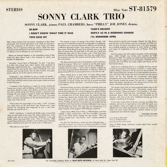 Sonny Clark / Sonny Clark Trio (Blue Note GXF-3005｜1977 JPN Stereo)