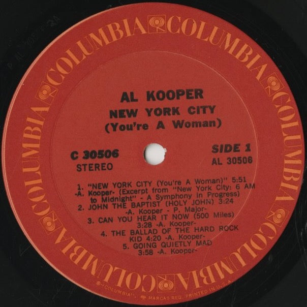 Al Kooper / アル・クーパー / New York City (C 30506)