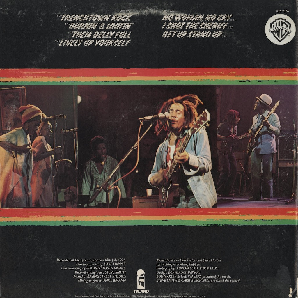 Bob Marley & The Wailers / ボブ・マーリー & ザ・ウェイラーズ / Live! (ILPS 9376)
