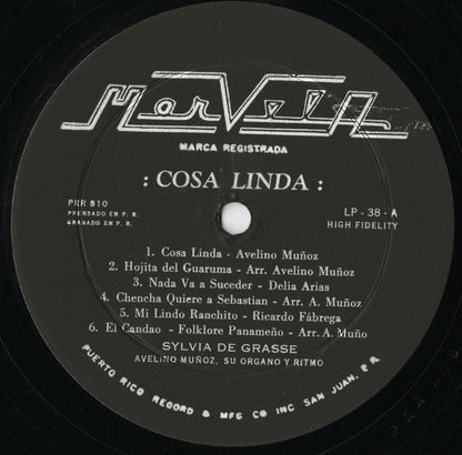 Sylvia De Grasse / シルヴィア・デ・グラッセ / Cosa Linda (LP-38)
