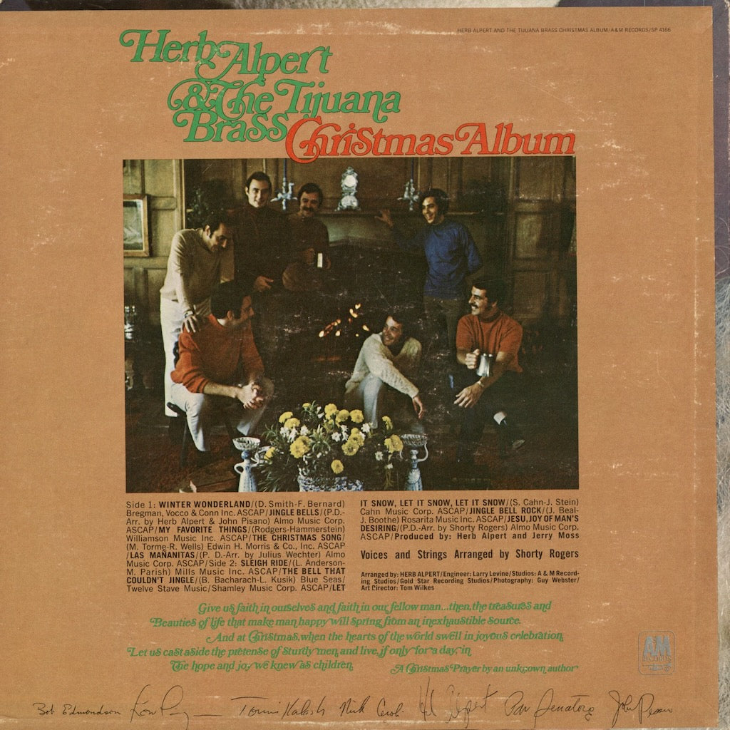 Herb Alpert & The Tijuana Brass / ハーブ・アルパート / Christmas Album (LP-166) 1968 PROMO