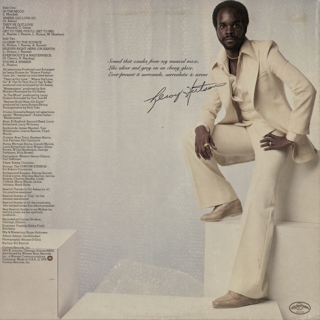 Leroy Hutson - Closer To The Source (CUK 5018) LP 1978 US Curtom｜中古LP
