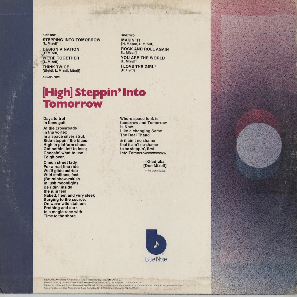 Donald Byrd / ドナルド・バード / Stepping Into Tomorrow (BN-LA368