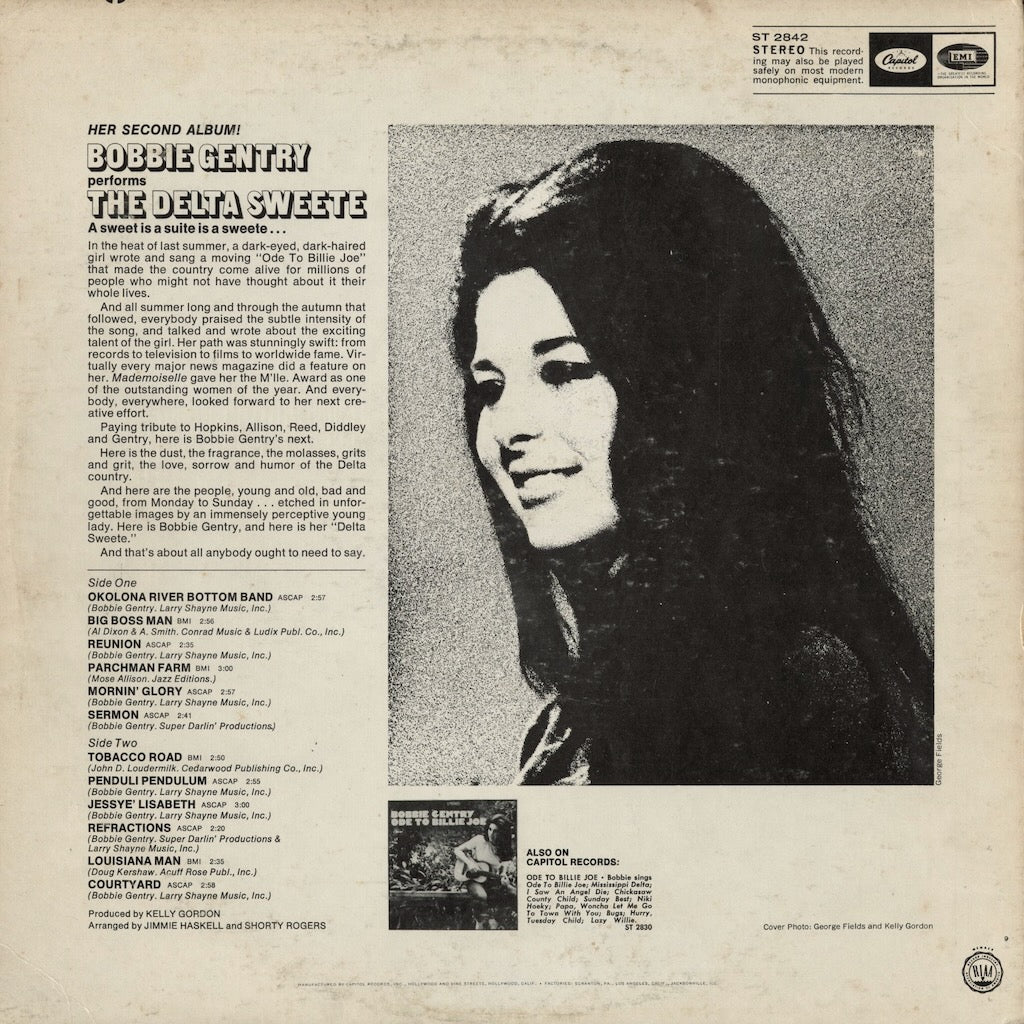 Bobbie Gentry - The Delta Sweete (ST-2842) 1968 US Capitol｜中古LP
