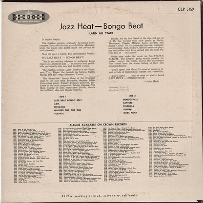 Latin All Stars - Jazz Heat - Bongo Beat (5159) LP 1960 US Crown｜中古LP