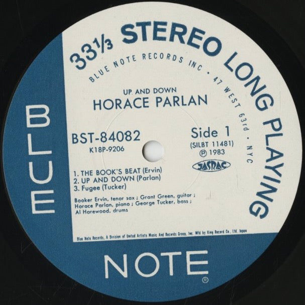 Horace Parlan / ホレス・パーラン / Up & Down (K18P-9206) – VOXMUSIC WEBSHOP