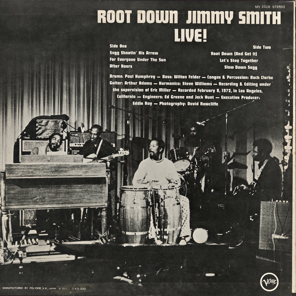 Jimmy Smith / ジミー・スミス / Root Down (MV 2808)