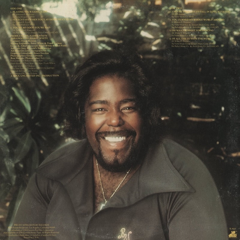 Barry White / バリー・ホワイト / Sings For Someone You Love (T-543)