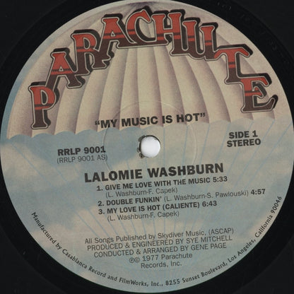 Lalomie Washburn - My Music Is Hot (PRLP 9001) 2002 US Parachute｜中古LP