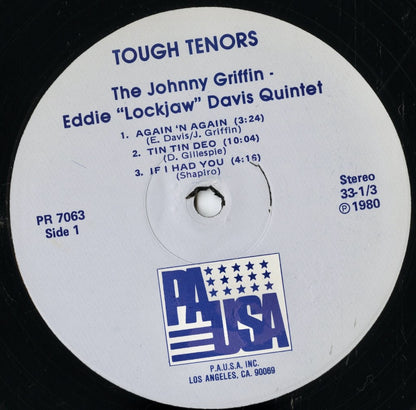 Eddie Davis, Johnny Griffin Quintet / エディ・デイヴィス, ジョニー・グリフィン / Tough Tenors Again 'N' Again (PR 7063)