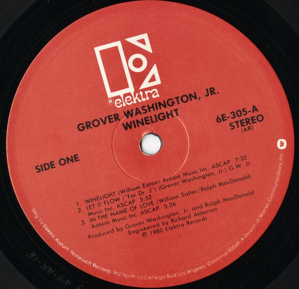 Grover Washington Jr. - Winelight (6E-305) LP 1980 US Elektra ｜中古LP