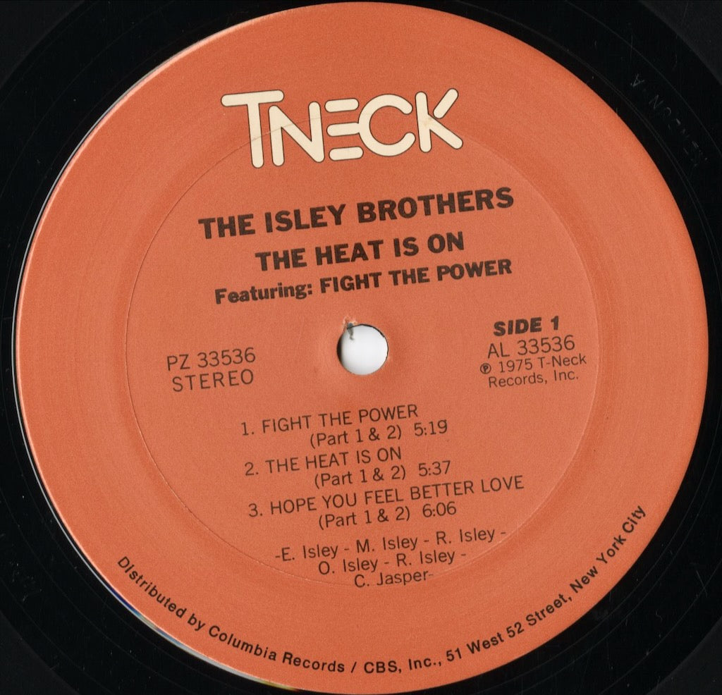 The Isley Brothers - The Heat Is On (PZ 33536) LP 1975 US T-Neck｜中古LP
